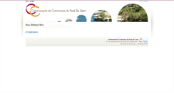 Desktop Screenshot of demarches.cc-pontdugard.fr